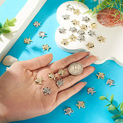 40Pcs 2 Colors Alloy Rhinestone Pendants&nbsp;FIND-TA0010-66