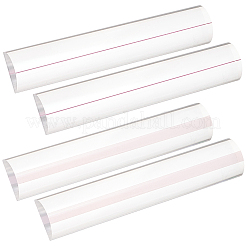 読書用アクリル拡大鏡定規 4個 2スタイル  ピンク  155x30x15mm  2個/スタイル&nbsp;OFST-FG0001-02B