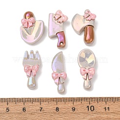 Electroplate Opaque Resin Cabochons&nbsp;RE-CBA19F6-02