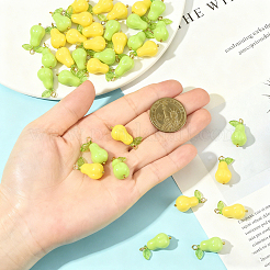 36Pcs 2 Colors Acrylic Gourd Pendants&nbsp;PALLOY-FS00068