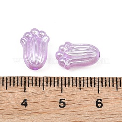 パール調アクリルビーズ  チューリップの花  パープル  12.5x8.5x5.5mm  穴：1.2mm  約1724個/500g&nbsp;AC-CBAAA05-09B
