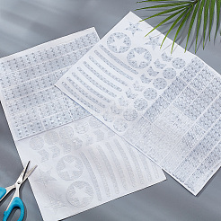 防水ペット プラスチック反射ステッカー  オートバイと自転車の装飾  ゲインボロ  320x210x0.1mm&nbsp;DIY-WH0580-67A