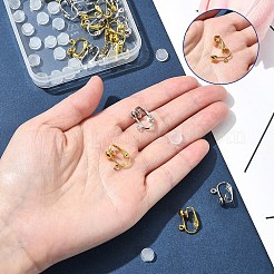 Iron Clip-on Earring Findings&nbsp;IFIN-FS0001-44