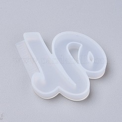 手紙DIYシリコンモールド  UVレジン用  エポキシ樹脂ジュエリー作り  文字.u  45x57x8mm  内径：40x47mm&nbsp;LS-DIY-I034-08U