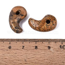 天然石ピクチャージャスパーペンダント  勾玉  21.5~22.5x12.5~14x6.5~8.5mm  穴：3~3.5mm&nbsp;G-S294-07B-10