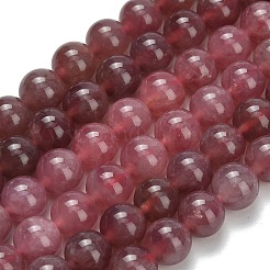 Natural Madagascar Rose Quartz Beads Strands&nbsp;G-L642-B20-8mm