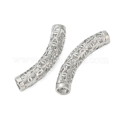 Hollow Out Brass Tube Beads&nbsp;KK-G532-01P