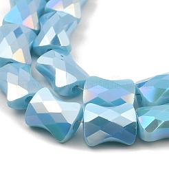 AB Color Plate Glass Beads Strands&nbsp;EGLA-P051-06A-B07