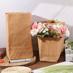 3Pcs 3 Styles Kraft Paper Washable Storage Bags&nbsp;ABAG-CA0001-20
