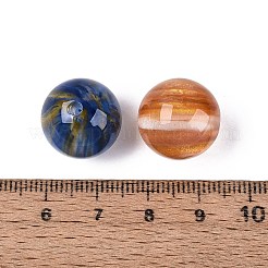 蓄光透明樹脂ビーズ  キラキラビーズ  ラウンド  暗闇で光る  ミックスカラー  15.5~16mm  穴：2mm&nbsp;RESI-Q234-03
