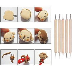 木製ハンドル陶器ツールセット  ステンレス鋼パーツ  バリーウッド  110mm&nbsp;TOOL-BC0008-11