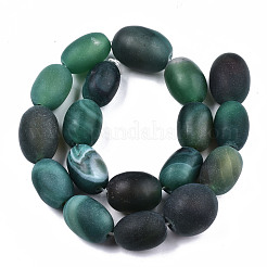 Natural Green Onyx Agate Beads Strands&nbsp;G-T131-60