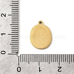 304ステンレススチールエナメルペンダント  イオンプレーティング（ip）  ゴールドカラー  キウイフルーツ  14.5x11x1.5mm  穴：1.2mm&nbsp;STAS-I335-02G-03
