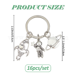 16Pcs Alloy Keychain&nbsp;KEYC-FH00064