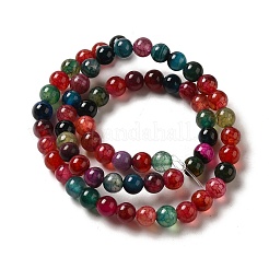 Dyed Natural Agate Beads Strands&nbsp;G-R262-6mm-1