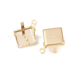 Rhombus Brass Sew on Prong Settings&nbsp;KK-C163-15B-G