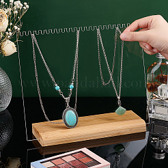 Acrylic Necklace Display Planks&nbsp;NDIS-WH0009-14A