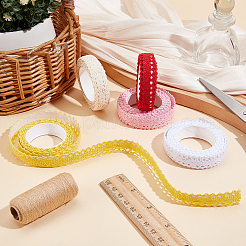 5 Rolls 5 Colors Cotton Decorative Tape&nbsp;TAPE-GF0001-03