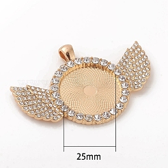 Alloy Pendant Cabochon Setting&nbsp;LS-ALRI-WH0005-11KCG