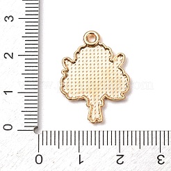 合金エナメルチャーム  花のチャーム  ゴールドカラー  ピンク  25x18x2mm  穴：1.6mm&nbsp;ENAM-I089-02G-06