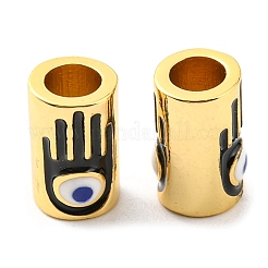 Brass Enamel Beads&nbsp;KK-M247-33G