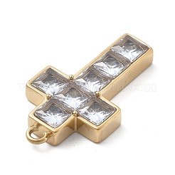 304 Stainless Steel Micro Pave Cubic Zirconia Pendants&nbsp;STAS-Z121-48G