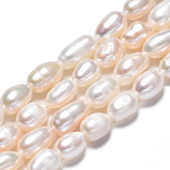 Natural Cultured Freshwater Pearl Beads Strands&nbsp;PEAR-N012-05D