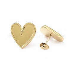 Ion Plating(IP) 304 Stainless Steel Stud Earring for Women&nbsp;EJEW-I285-32G