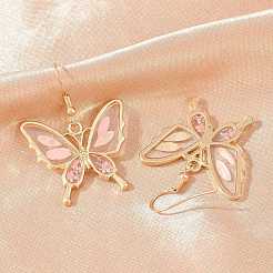 Alloy & Dried Flower Dangle Earrings&nbsp;AL-Z001-02G-01