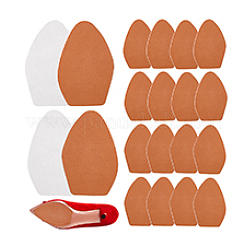 20Pcs 2 Styles Arch Suede Fabric Non-Slip Shoes Pads&nbsp;AJEW-PH0007-56A