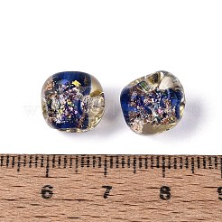 Handmade Gold Sand Lampwork Beads&nbsp;LAMP-Q039-03D