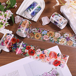 4Pcs 4 Colors PET Decorative Stickers&nbsp;DIY-PH0032-39