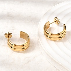 304 Stainless Steel Stud Earrings&nbsp;EJEW-L313-05G