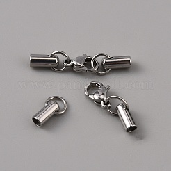 304 Stainless Steel Lobster Claw Clasps&nbsp;STAS-WH0044-06C-P