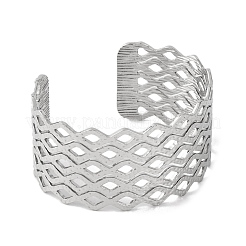 304 Stainless Steel Cuff Bangles for Women&nbsp;BJEW-B104-13P