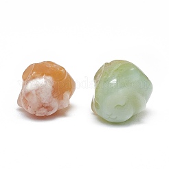 天然桜瑪瑙彫刻展示装飾  ホームオフィスデスク用  兎  12~13.5x13~14x15.5~16mm&nbsp;G-F719-52