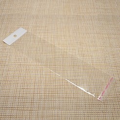 ネックレスディスプレイカード用の透明矩形自己接着セロファンの袋  透明  27.5x6.5cm  一方的な厚さ：0.2mm  インナー対策：22.5x6.5のCM&nbsp;LS-X-OPC-M001-01