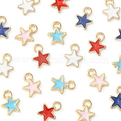20Pcs 5 Styles Alloy Enamel Charms&nbsp;ENAM-YW0002-98