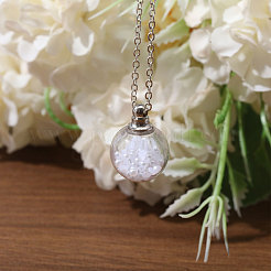ねじ込み式合金透明ガラスペンダント10個  ラウンドチャーム  プラチナ  19x14mm  穴：1.8mm&nbsp;GLAA-CA0001-61
