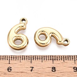 イオンプレーティング（IP）304ステンレスペンダント  数6  18KGP本金メッキ  17x10x3mm  穴：1.5~1.6mm&nbsp;STAS-N109-261G-G