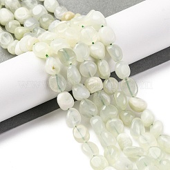 天然新しいヒスイの​​ビーズ連売り  ナゲット  タンブルストーン  7~12x6~8x5~7mm  穴：1mm  約43~44個/連  15.47~15.63''（39.3~39.7センチメートル）&nbsp;G-G146-A27-01