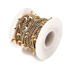 Ion Plating(IP) 304 Stainless Steel Curb Chains&nbsp;CHS-G041-02G-02