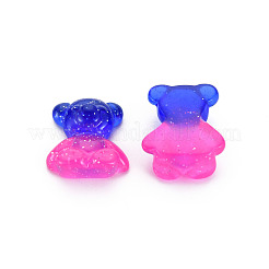 Transparent Two-Tone Resin Cabochons&nbsp;CRES-S308-059