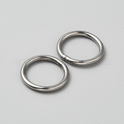 304ステンレススチール製クローズド丸カン  ラウンド  ステンレス鋼色  25x4mm  6ゲージ  内径：17mm&nbsp;STAS-WH20007-03A-P