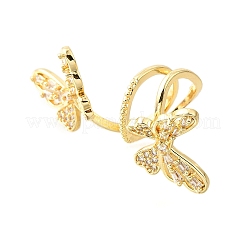 Brass Micro Pave Cubic Zirconia Pendants&nbsp;KK-V008-29G