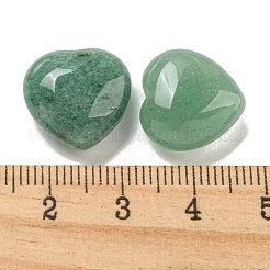 天然石グリーンアベンチュリンビーズ  片穴  ハート  15.5x15.5x8mm  穴：1mm&nbsp;G-P531-A15-01