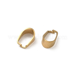 304ステンレススチールスナップオンベイル  イオンプレーティング（ip）  ラックめっき  18KGP本金メッキ  7x3x4.5mm  穴：6x3.5mm&nbsp;STAS-P448-07B-G