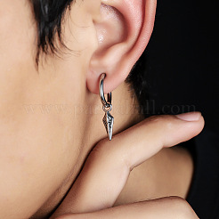 304 Stainless Steel Hoop Dangle Earrings for Men&nbsp;WGD23A3-01