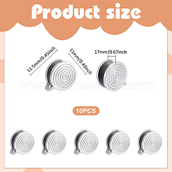 10Pcs 304 Stainless Steel Vortex Cuff Earrings&nbsp;EJEW-UN0002-76P