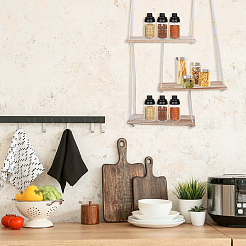 Wooden Hanging Storage Rack&nbsp;ODIS-WH0099-206